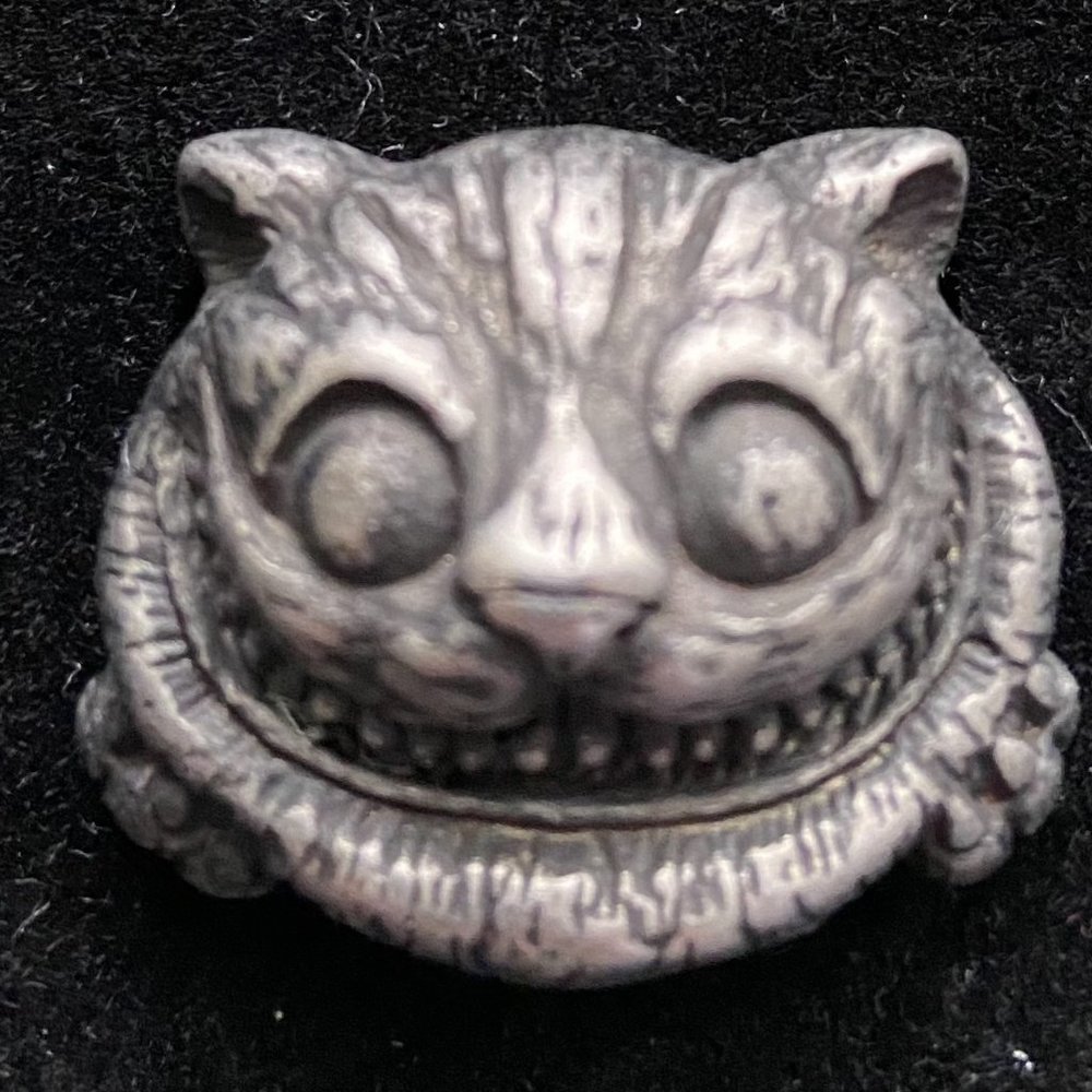 Handmade Stainless Steel Ring - Cheshire Cat